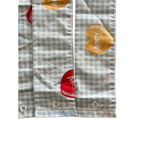 Vintage Hollander Raggedy Ann & Andy Curtains Lot of 3 Candy Hearts Nursery - Picture 5 of 5